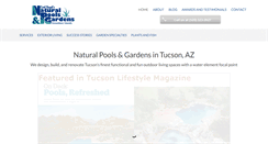 Desktop Screenshot of naturalpoolsandgardens.com