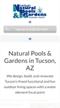 Mobile Screenshot of naturalpoolsandgardens.com